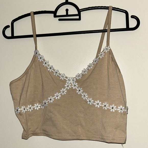 Daisy crop top, tank top - Picture 2 of 3